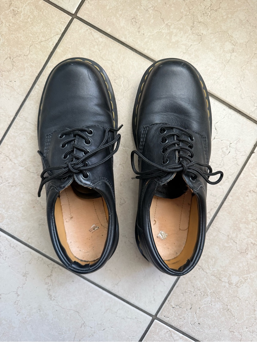 Dr. Martens Black Leather Oxfords 8053 *As Is* - Picture 3 of 10
